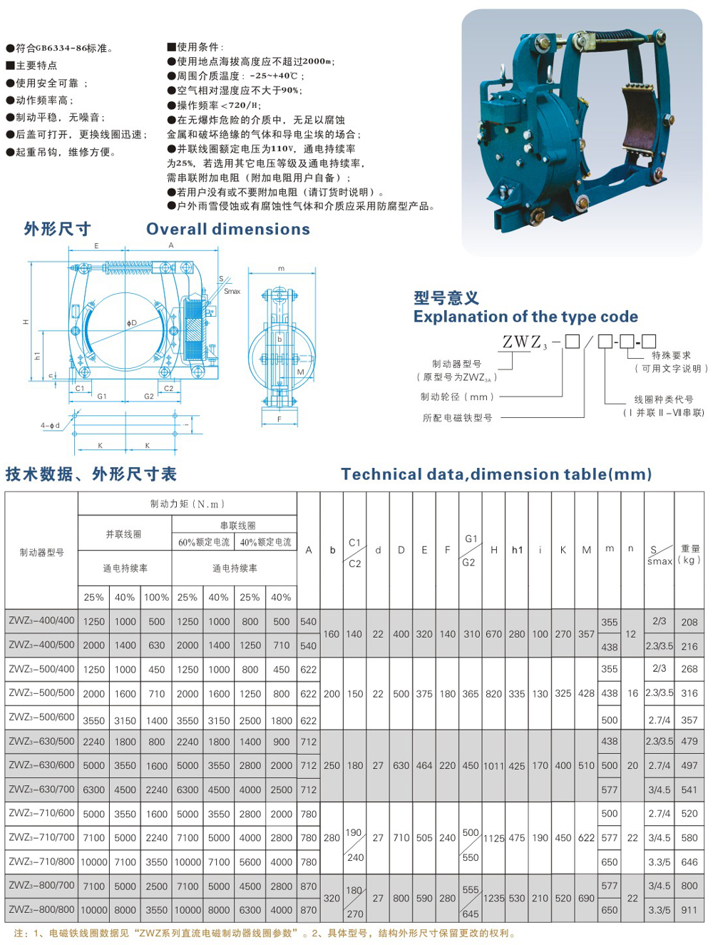 ZWZ3系列直流電磁鼓式制動(dòng)器3