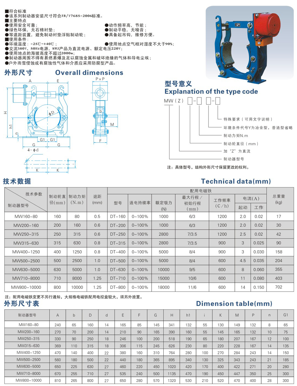 MW(Z)系列電磁鼓式制動(dòng)器-1